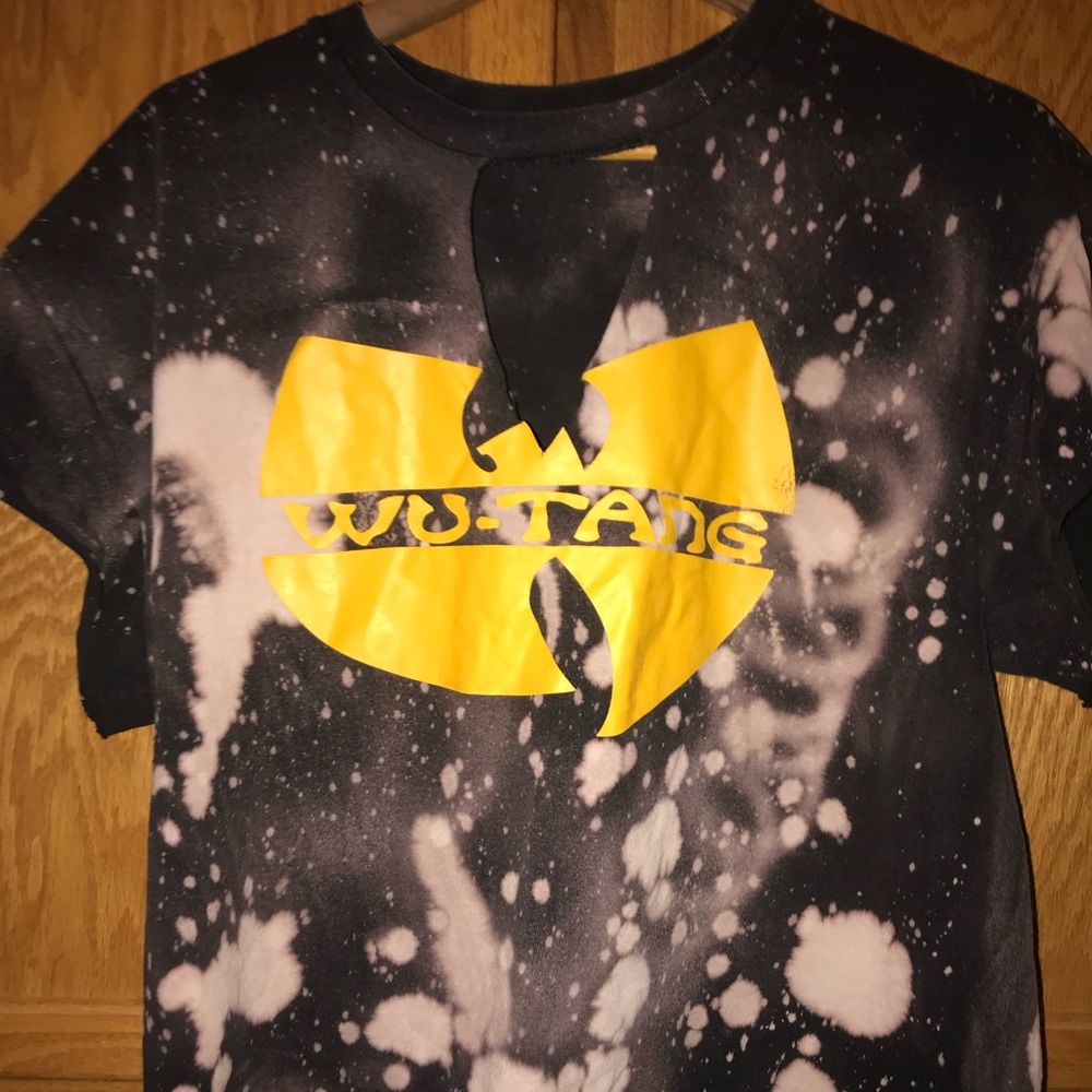 Distressed Wu-Tang Tye dye T Shirt